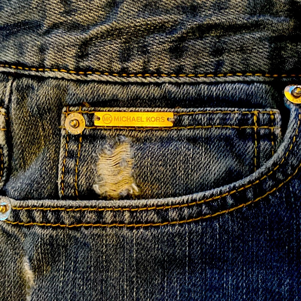 Michael Kors jeans straight leg slight distress